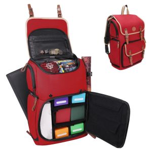 Enhance: Designer Edition Trading Card Storage Backpack Red