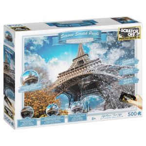 Puzzle: Scratch Off: Seasons: Eiffel Tower 500 Piece