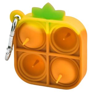 Pull 'N Pops: Multi Bubble Keychain: Pineapple