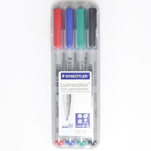 Water Soluble Marker Medium Tip Multi-Color (4)