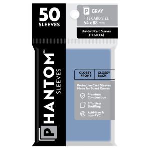 Deck Protector: Phantom Sleeves: Gloss/Gloss Gray Size (64mmX88mm) (50)