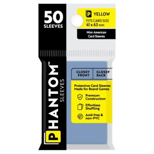 Deck Protector: Phantom Sleeves: Gloss/Gloss Yellow Size (41mmX63mm) (50)
