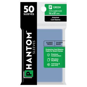 Deck Protector: Phantom Sleeves: Gloss/Gloss Green Size (56mmX87mm) (50)