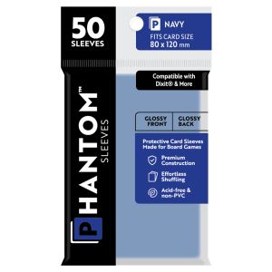 Deck Protector: Phantom Sleeves: Gloss/Gloss Navy Size (80mmX120mm) (50)