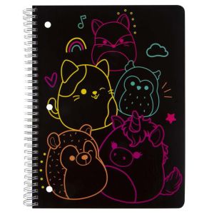 Squish Sprial Notebook College Ruled Multi Neon (6)