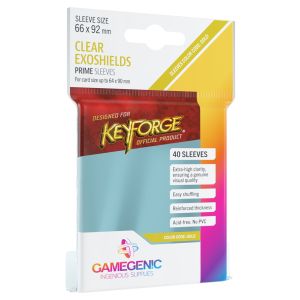 Deck Protector: Prime: KeyForge Exoshields Gold: Clear (40)