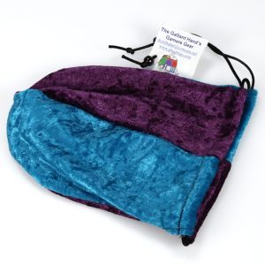 Dice Bag: Velvet: Purple & Turquoise