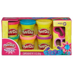 Play-Doh: Sparkle Compound Collection (4)