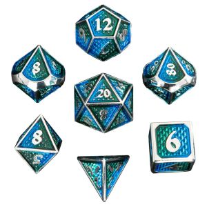 7-Set Behemoth Solid Metal: Green/Blue with Silver