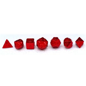 7-Set 10mm Mini Solid Metal: Red