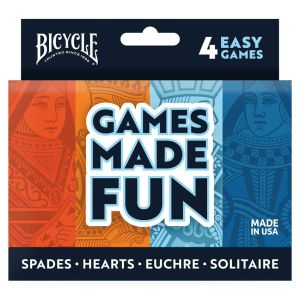 4-Game Pack (Hearts Spades Euchre and Solitaire)
