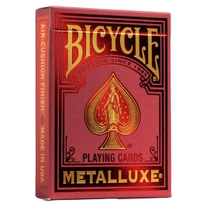 Playing Cards: Bicycle: Metalluxe Red