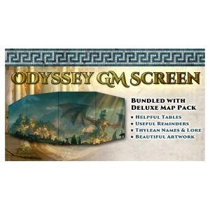 D&D 5E: Odyssey of the Dragonlords: GM Screen and Map