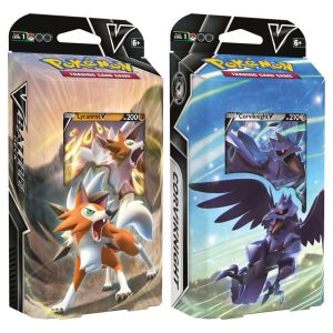 Pokémon TCG: V Battle Deck: Lycanroc V or Corviknight V Display