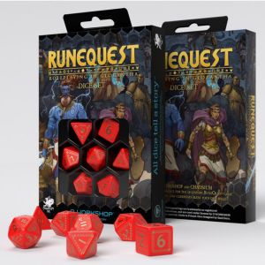 7-Set RuneQuest Red with Gold