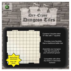 Dry-Erase Dungeon Tiles 10" Interlock (9)
