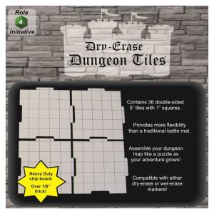 Dry-Erase Dungeon Tiles 5" Interlock (36)