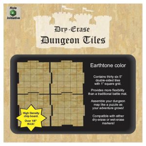 Dry-Erase Dungeon Tiles Earthtone: 5" Square (36)
