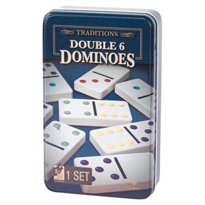 Dominoes: Double 6 (tin)