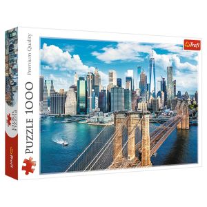 Puzzle: Brooklyn Bridge, New York, USA 1000 Piece (Trefl Red)