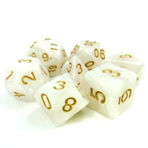 7-Set Divine Light White Pearl Opaque with Gold