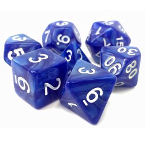 7-Set Sigil of Faith Blue Pearl Opaque with White
