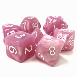 7-Set Poison Petals Pink Pearl Opaque with White