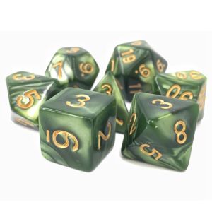7-Set Druid's Summer Grass Pearl Opaque with Gold