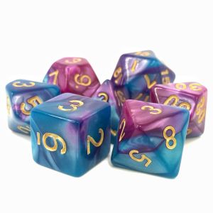 7-Set Sage Blood Blue and Purple Fusion with Gold