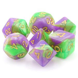 7-Set Hidden Vale Purple and Green Fusion with Gold