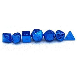 7-Set 10mm Mini Solid Metal: Blue