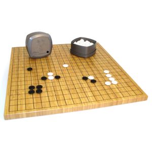Go: Reversible Bamboo Board with 7mm Stones