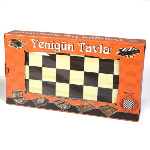 15" Folding Backgammon/Checker Set