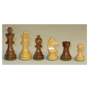 3" Sheesham & Boxwood German Chessmen